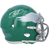 Jalen Hurts Signed Philadelphia Eagles Kelly Green Mini Speed Helmet Fanaticx