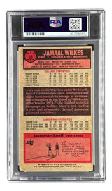 Jamaal Wilkes Signed 1976/77 Topps #16 Warriors Trading Card w/ 2 Insc PSA/DNA