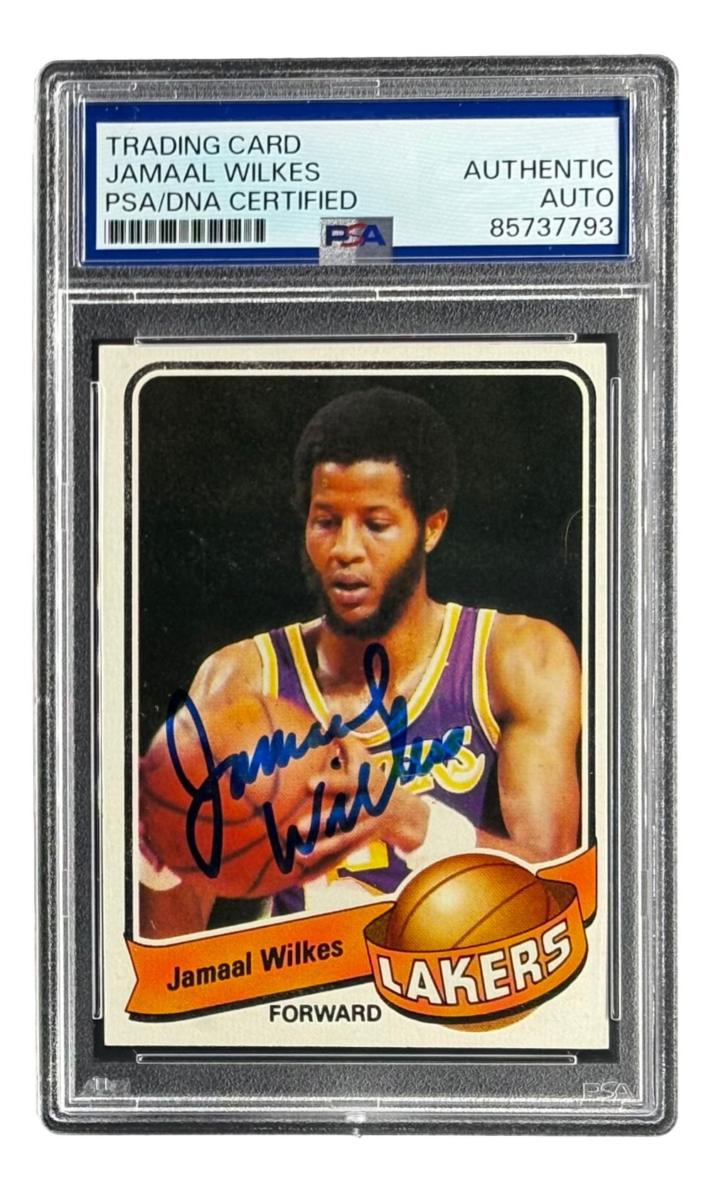 Jamaal Wilkes Signed 1979/80 Topps #35 Lakers Trading Card PSA/DNA