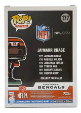 Ja'Marr Chase Signed Cincinnati Bengals Funko Pop #177 BAS