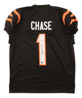 Ja'Marr Chase Cincinnati Signed Black Pro-Cut Football Jersey BAS