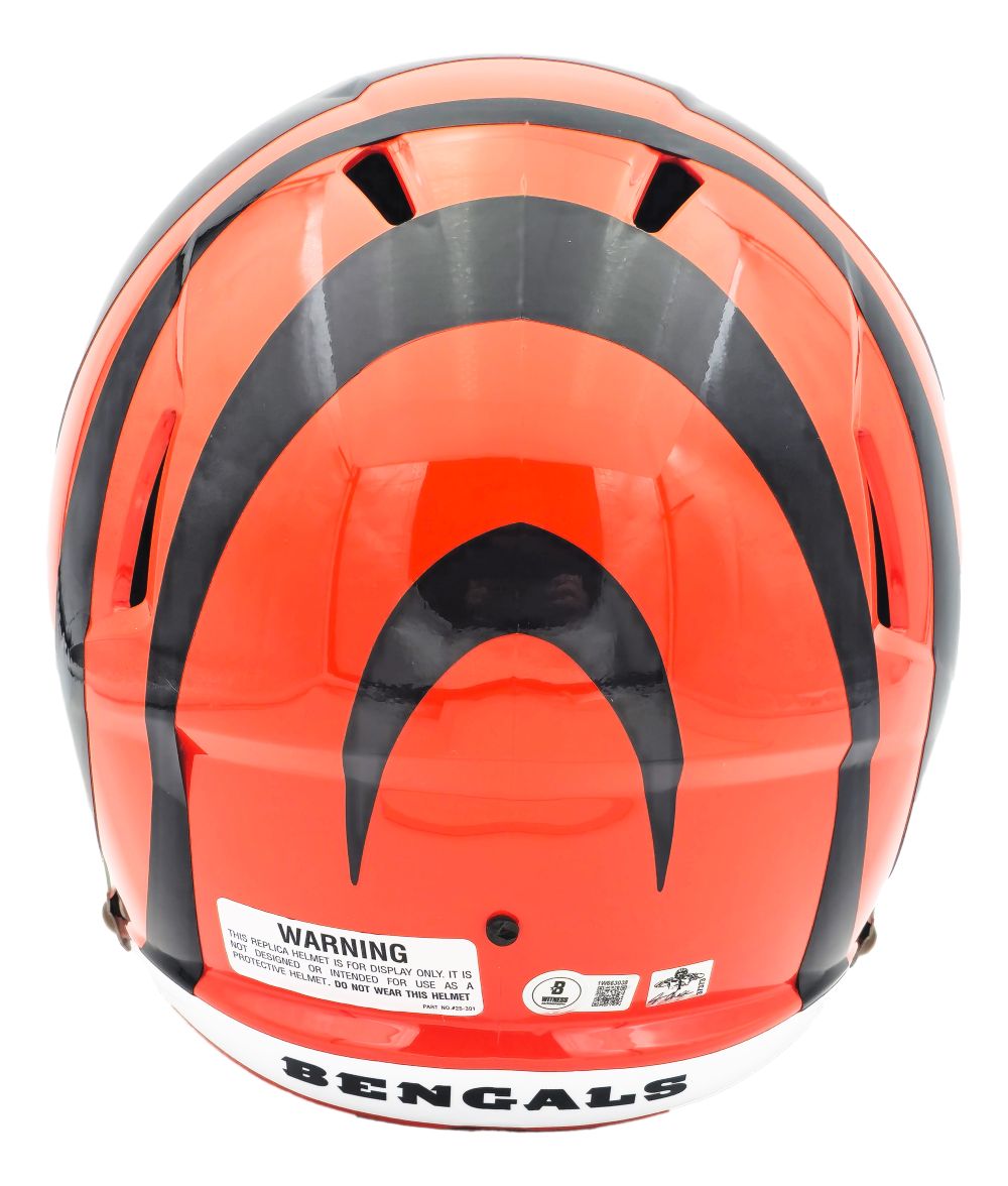 Ja'Marr Chase Signed Cincinnati Bengals Full Size Replica Helmet BAS