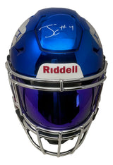 James Cook Signed Bills Full Size Chrome Authentic SpeedFlex Helmet w/ Visor BAS