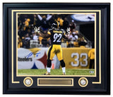 James Harrison Signed Framed 16x20 Pittsburgh Steelers Photo BAS ITP