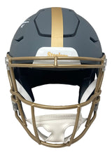 James Harrison Signed Steelers Full Size Slate Authentic Speed Flex Helmet BAS