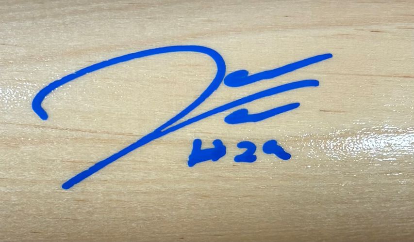 James Wood Nationals Signed Tan Louisville Slugger Baseball Bat BAS