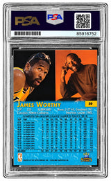 James Worthy Signed 1996 Topps #50 Trading Card PSA/DNA Auto Gem MT 10