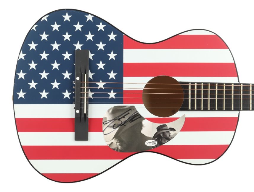 Jason Aldean Signed 38" USA Acoustic Guitar JSA Hologram