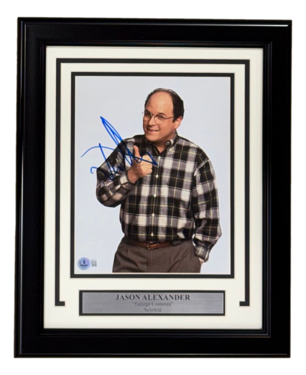 Jason Alexander Signed Framed 8x10 Seinfeld George Costanza Photo BAS BQ95731