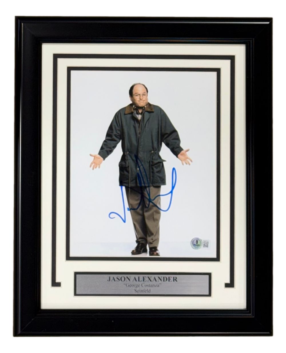Jason Alexander Signed Framed 8x10 Seinfeld George Costanza Photo BAS BQ95734