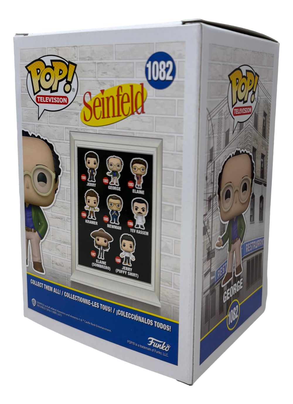 Jason Alexander Signed Seinfeld George Costanza Funko Pop #1082 BAS
