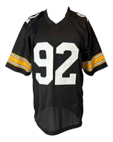 Jason Gildon Pittsburgh Signed Black Football Jersey Sports Integrity