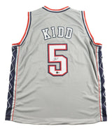 Jason Kidd New Jersey Signed Gray Basketball Jersey BAS