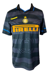 Javier Zanetti Signed Inter Milan Blue Umbro Soccer Jersey BAS