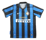 Javier Zanetti Signed Inter Milan Blue Nike Soccer Jersey BAS