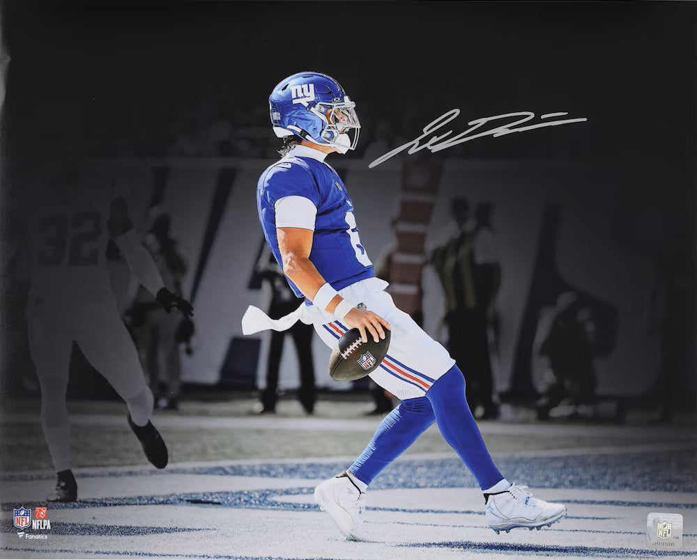 Jaxson Dart Signed 16x20 New York Giants Photo Fanatics