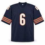 Jay Cutler Chicago Signed Navy Football Jersey BAS