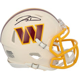 Jayden Daniels Autographed Washington Commanders RETRO Speed Mini Helmet Fanatics