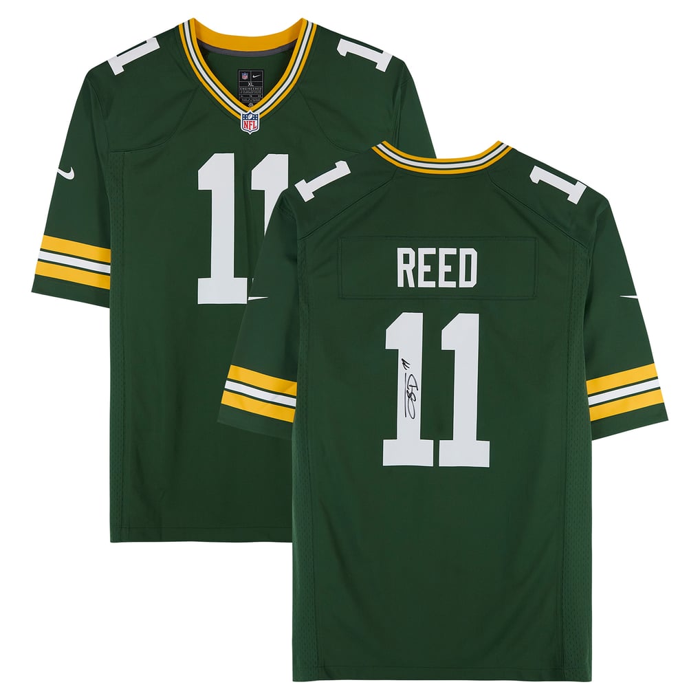 Jayden Reed Autographed Green Bay Packers Green Nike Game Jersey Fanatics