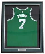 Jaylen Brown Signed Framed Boston Celtics Nike Swingman Jersey BAS