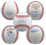 2009 Yankees (9) Jeter Rivera Posada Signed 2009 WS Logo Oml Baseball Steiner 1
