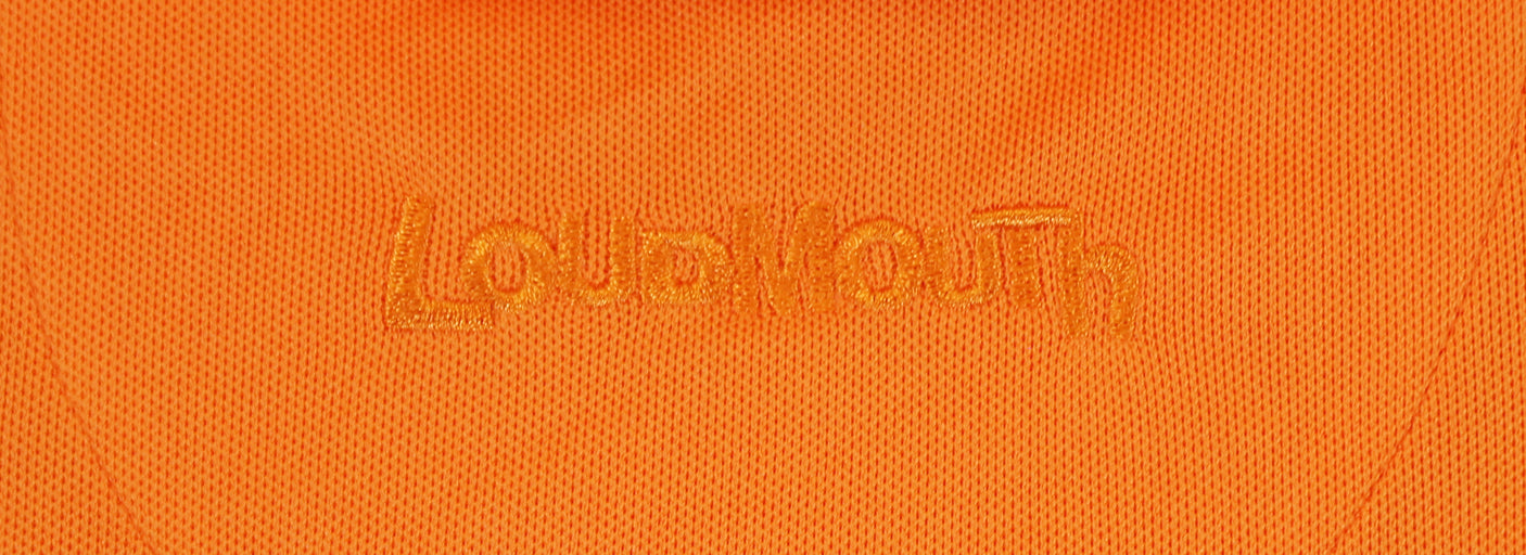 John Daly Authentic Signed Match Worn Orange Loudmouth Polo Shirt BAS #BK84781