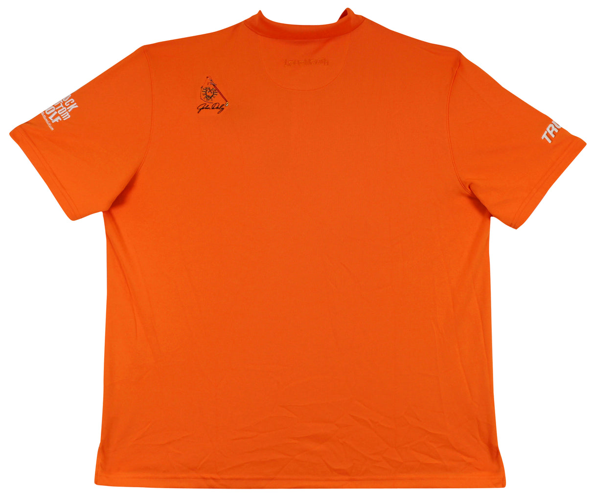 John Daly Authentic Signed Match Worn Orange Loudmouth Polo Shirt BAS #BK84780