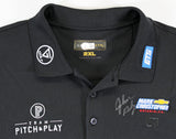 John Daly Authentic Signed Match Worn Black Loudmouth Polo Shirt BAS #BK84777