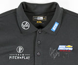 John Daly Authentic Signed Match Worn Black Loudmouth Polo Shirt BAS #BK84774