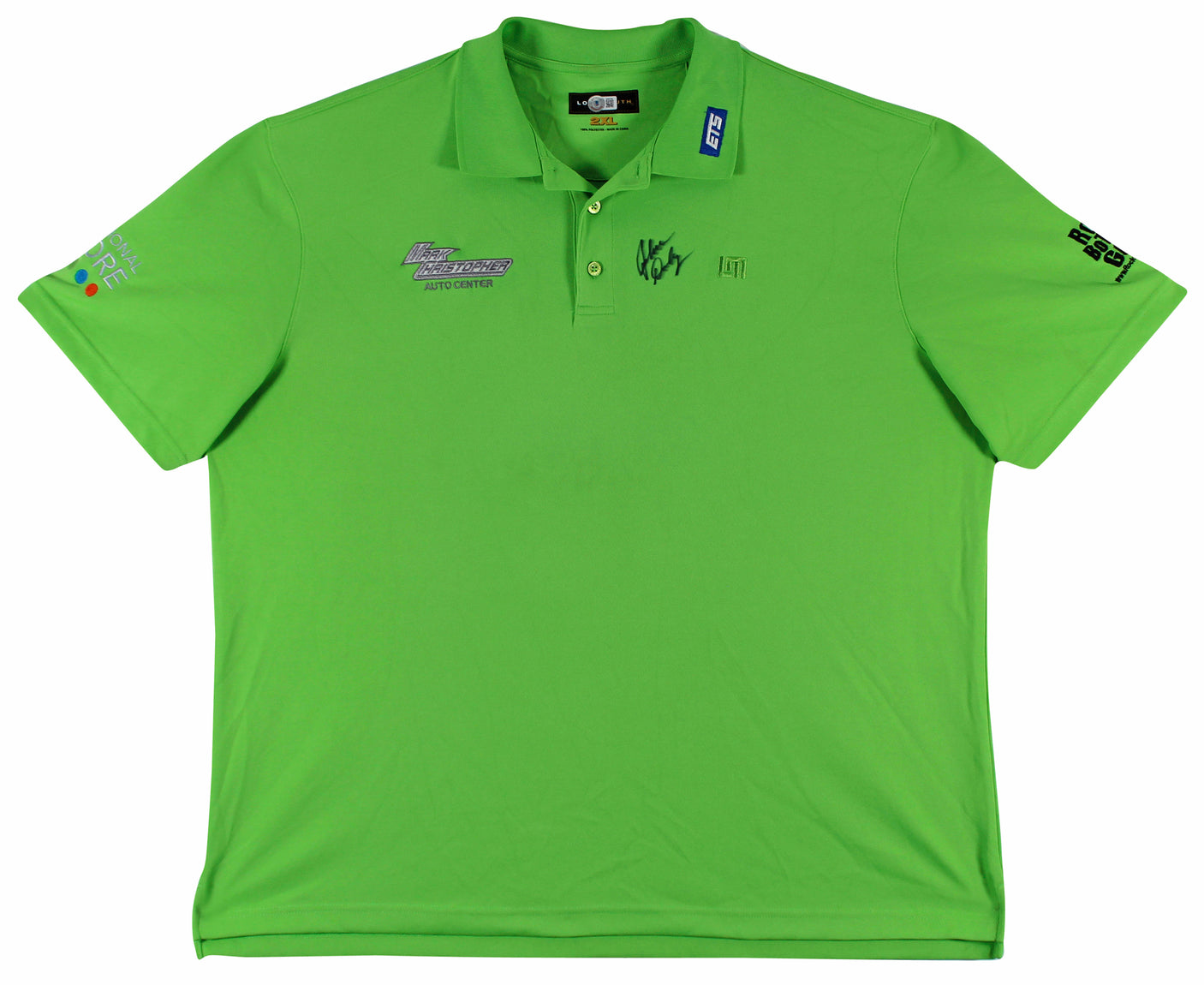 John Daly Authentic Signed Match Worn Green Loudmouth Polo Shirt BAS #BK84768