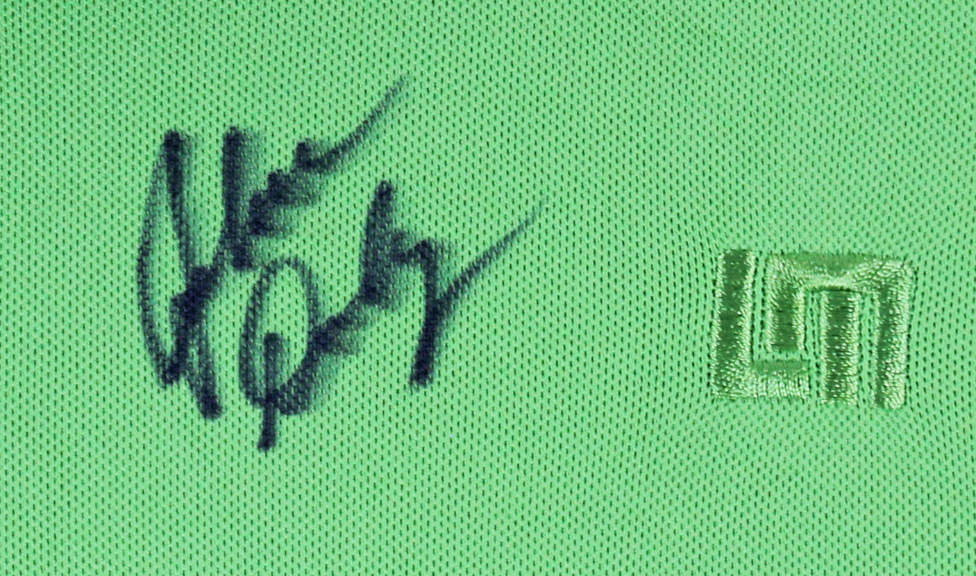 John Daly Authentic Signed Match Worn Green Loudmouth Polo Shirt BAS #BK84768