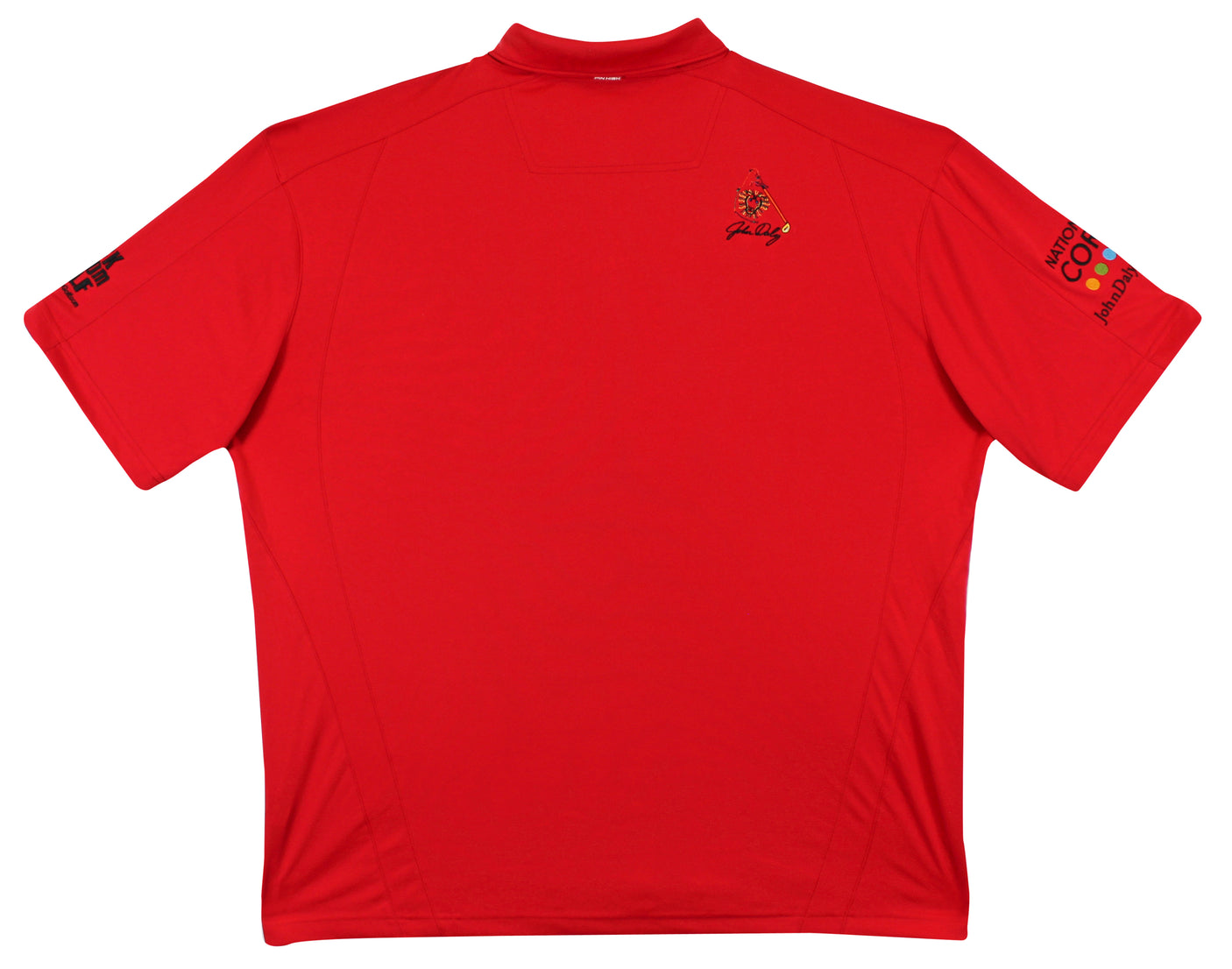 John Daly Authentic Signed Match Worn Red Pin High Polo Shirt BAS #BK84732JD133