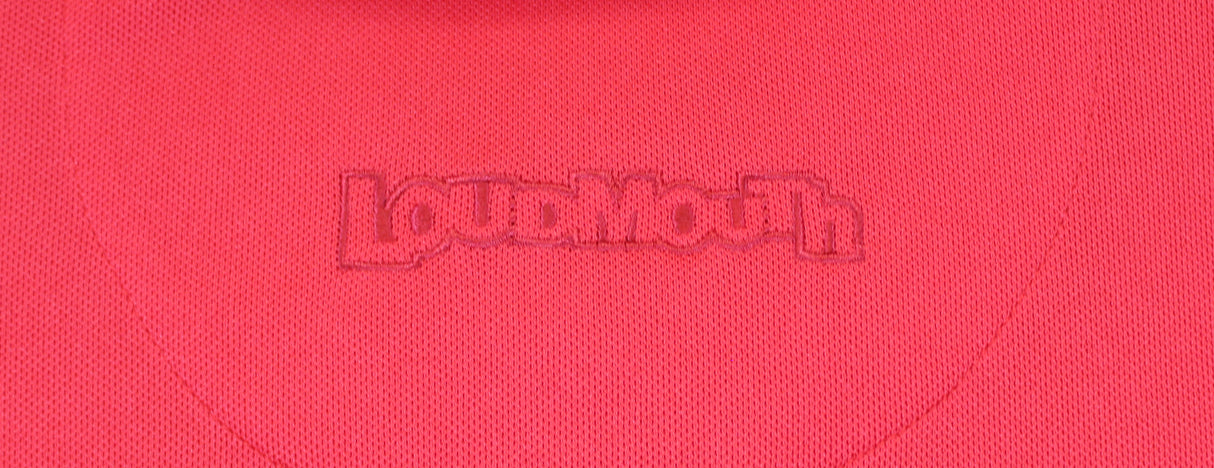 John Daly Authentic Signed Match Worn Red Loudmouth Polo Shirt BAS #BK84731
