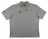John Daly Authentic Signed Match Worn Grey Team Polo Shirt BAS #BK84750