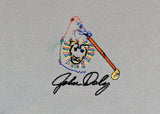 John Daly Authentic Signed Match Worn Grey Loudmouth Polo Shirt BAS #BK84752