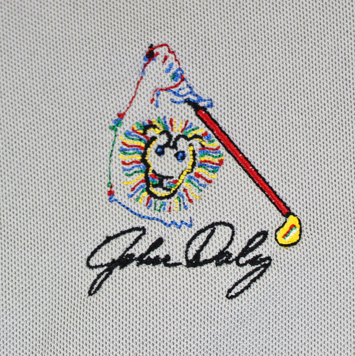 John Daly Authentic Signed Match Worn Grey Loudmouth Shirt BAS #BK84748