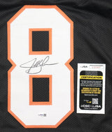 Jeff Blake Cincinnati Signed Black Football Jersey JSA