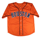 Jeremy Pena Houston Signed Orange Baseball Jersey BAS