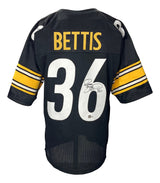 Jerome Bettis Pittsburgh Signed Black Football Jersey BAS
