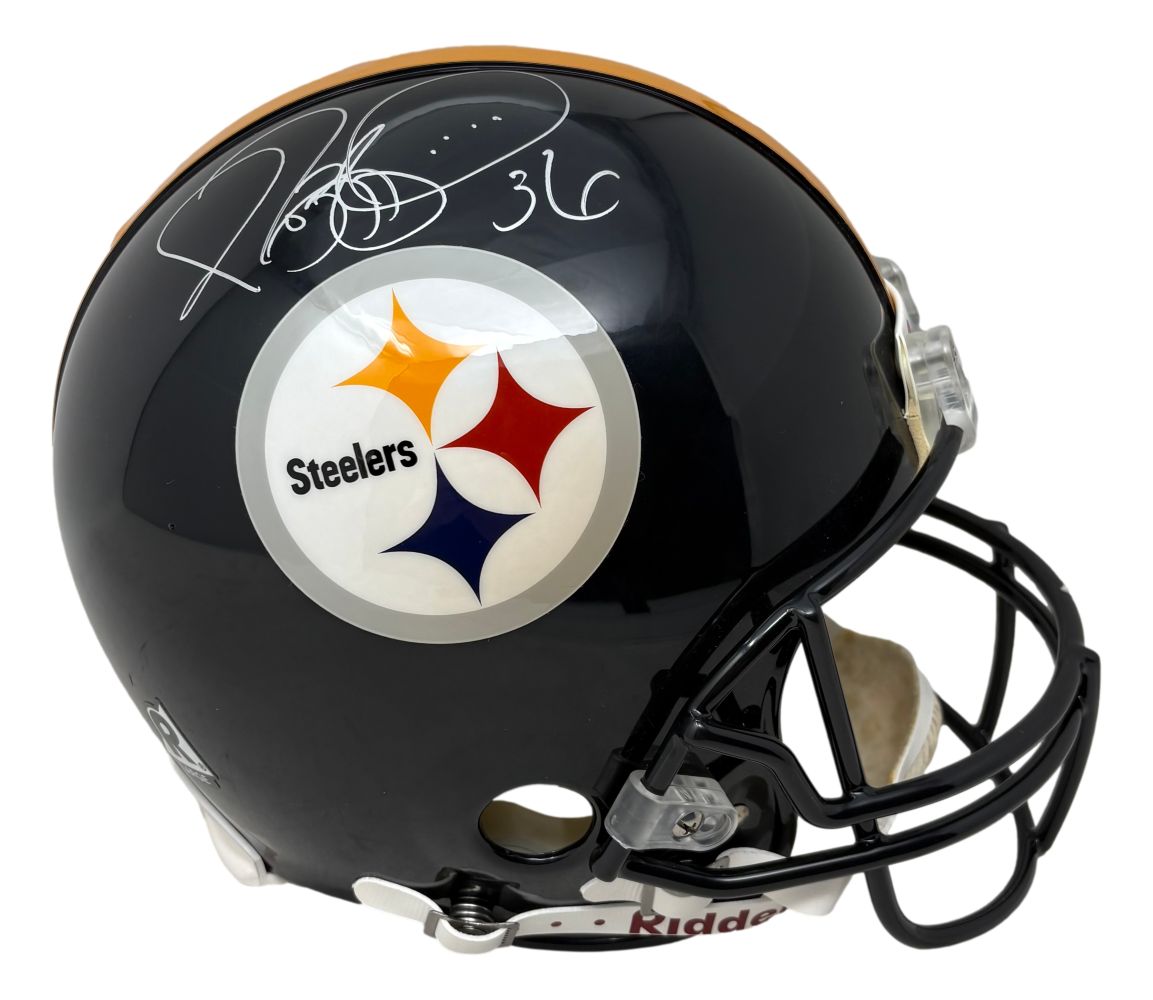 Jerome Bettis Signed Pittsburgh Steelers Full Size Authentic Helmet BAS