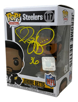 Jerome Bettis Signed Pittsburgh Steelers Funko Pop #117 BAS