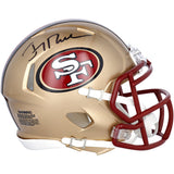 Jerry Rice Autographed San Francisco 49ers 1996-08 Throwback Speed Mini Helmet Fanatics