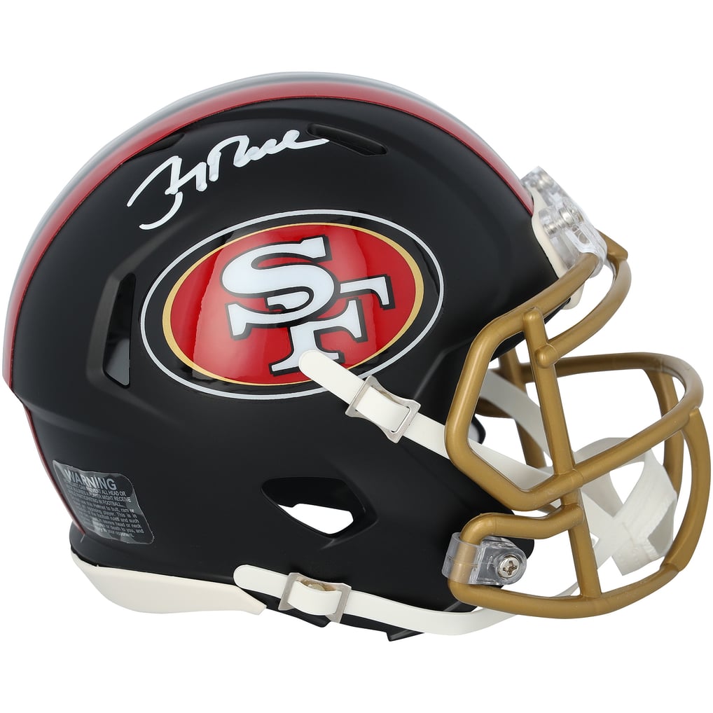 Jerry Rice Autographed San Francisco 49ers Black Rivalries Speed Mini Helmet Fanatics