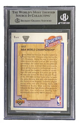 Jerry West Signed 1991-92 UD Jerry West Heroes #5 Lakers Trading Card BAS