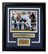 Derek Jeter Framed 8x10 New York Yankees 3000 Hit Photo w/ Laser Engraved Auto