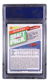 Derek Jeter Slabbed New York Yankees 1993 Topps #98 Rookie Card PSA Mint 9