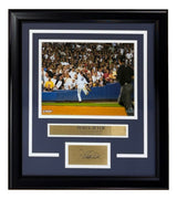 Derek Jeter Framed 8x10 New York Yankees Catch Photo w/ Laser Engraved Signature