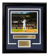 Derek Jeter Framed 8x10 NY Yankees Hat Tip Photo w/ Laser Engraved Signature
