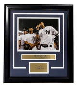 Derek Jeter Framed 8x10 NY Yankees Speech Photo w/ Laser Engraved Signature