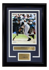Derek Jeter Framed 8x10 New York Yankees Photo w/ Laser Engraved Signature